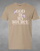 "God is my source" Tee