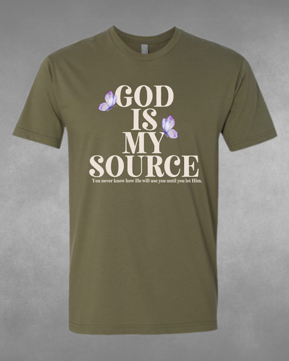 "God is my source" Tee